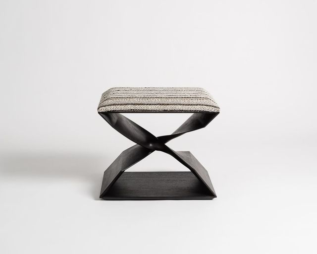 Carol Egan, ‘Sculptural Hand Carved Stool’, 2014, Design/Decorative Art, Ebonized mahogany, Maison Gerard