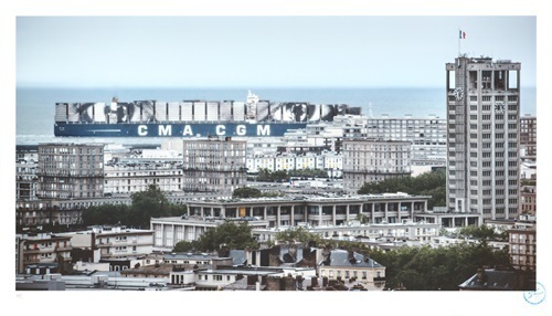 JR, ‘Women are Heroes, Elizabeth Kamanga on sea, Le Havre, France’, 2017, DIGARD AUCTION