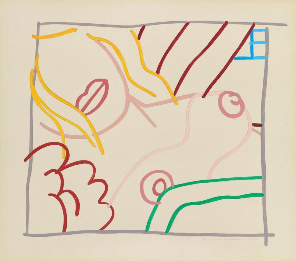 Tom Wesselman - Study for Bedroom Blonde Doodle