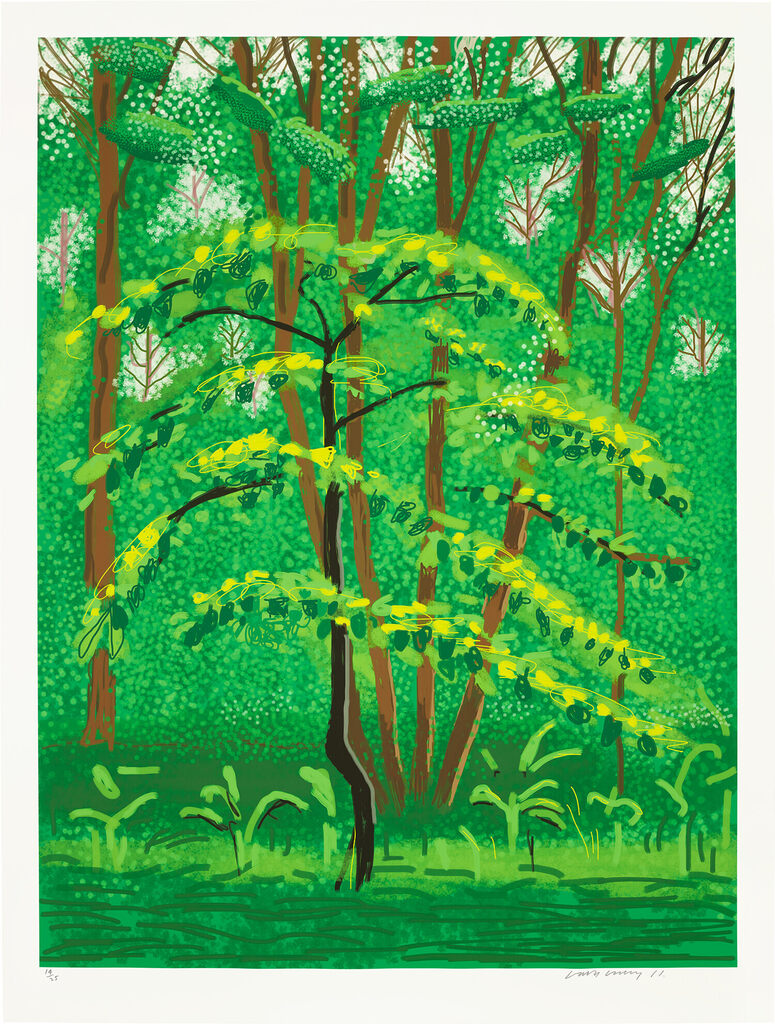 David Hockney - The Arrival of Spring in Woldgate, East Yorkshire in 2011 (twenty eleven) - 19 May