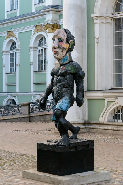 Markus Lüpertz, ‘"Der Morgen oder Hölderlin"’, 2011, Sculpture, Bronze. Each hand-painted., Michael Werner Gallery