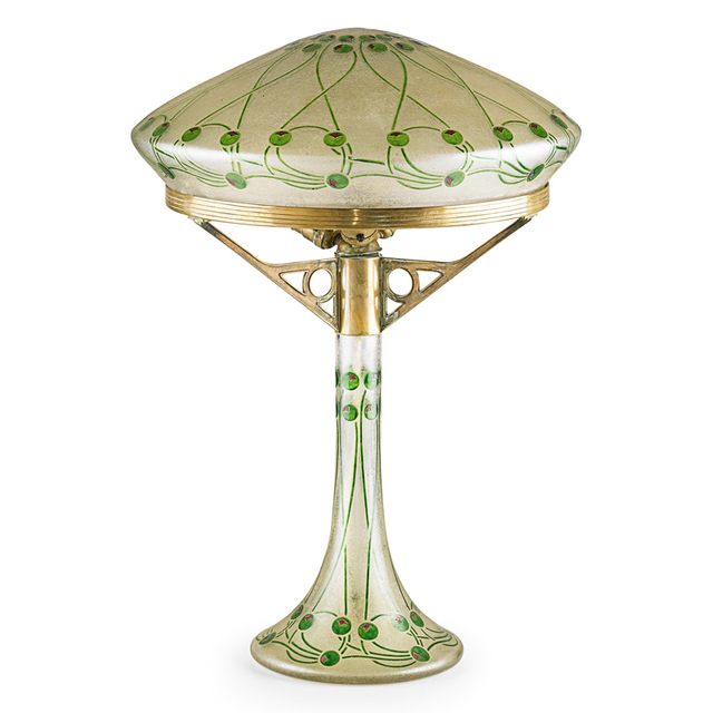 Ludwig Sutterlin, ‘Fritz Heckert, Judgenstil Table Lamp, Bohemia, Germany’, ca. 1910, Rago/Wright