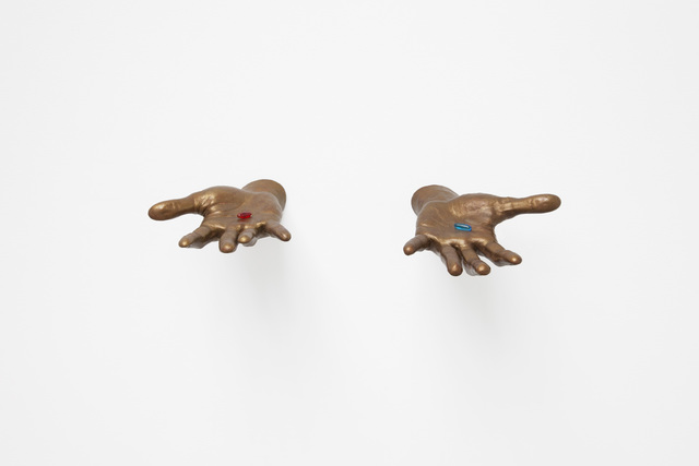 Nick Darmstaedter, ‘Red, Bronze and Blue’, 2015, Sculpture, Bronze and glass, The Still House Group