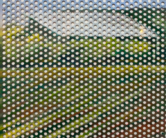 Linda Gottesfeld, ‘Melk Cathedral, Austria Series’, 2019, Painting, Acrylic paint on steel, Friends Seminary Benefit Auction