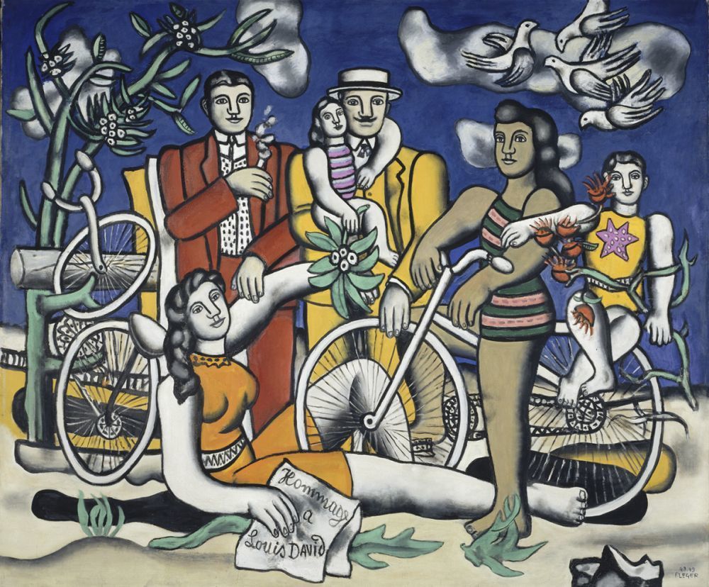 Fernand Léger, Les Loisirs-Hommage à Louis David, 1948 – 1949 Huile sur toile, 154 x 185 cm Achat de l’Etat, 1950 Attribution, 1950 numéro d’inventaire : AM 2992 BIS P Collection Centre Pompidou, Paris - Musée national d’art moderne - Centre de création industrielle © Centre Pompidou, MNAM-CCI/Jean-François Tomasian/Dist. RMN-GP © SABAM Belgium 2018 Fernand Léger, Les Loisirs-Hommage à Louis David, 1948 – 1949 Huile sur toile, 154 x 185 cm Achat de l’Etat, 1950 Attribution, 1950 numéro d’inventaire : AM 2992 BIS P Collection Centre Pompidou, Paris - Musée national d’art moderne - Centre de création industrielle © Centre Pompidou, MNAM-CCI/Jean-François Tomasian/Dist. RMN-GP © SABAM Belgium 2018