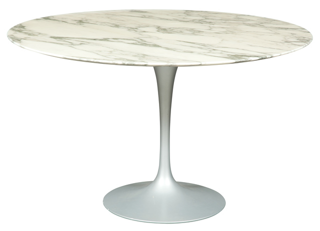 ‘Eero Saarinen Marble Top Black Metal Tulip Dining Table’, 2006, Design/Decorative Art, Doyle