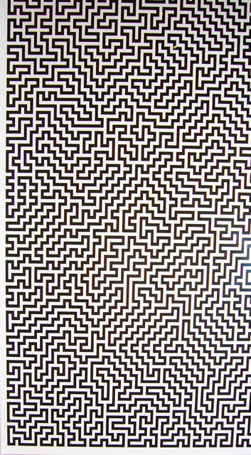 Ignacio Uriarte, ‘Single-Line Labyrinths 1’, 2007, Drawing, Collage or other Work on Paper, Inkjet prints on Excel sheet, Collectors Contemporary