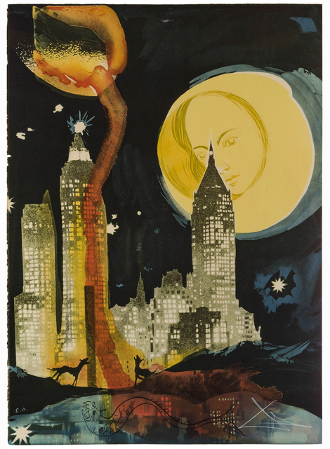 Salvador Dalí, ‘Manhattan Skyline’, 1976, Print, Color lithograph on Arches paper under Plexiglas, John Moran Auctioneers