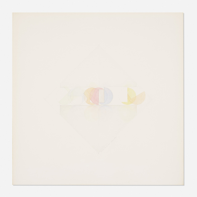 Fletcher Benton, ‘Incline Series’, c. 1975, Drawing, Collage or other Work on Paper, Watercolor on paper, Rago/Wright