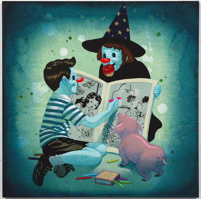 Victor Castillo, ‘Drawing with Numbers. Sharp Fangs. Unexplained Fairy Tales From My Dreams series.’, 2019, Isabel Croxatto Galería