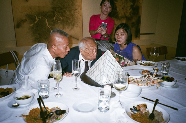Cai Wen You, ‘I.M Pei and his Louvre cake’, 2015 New York, Photography, Photography, Alisan Fine Arts
