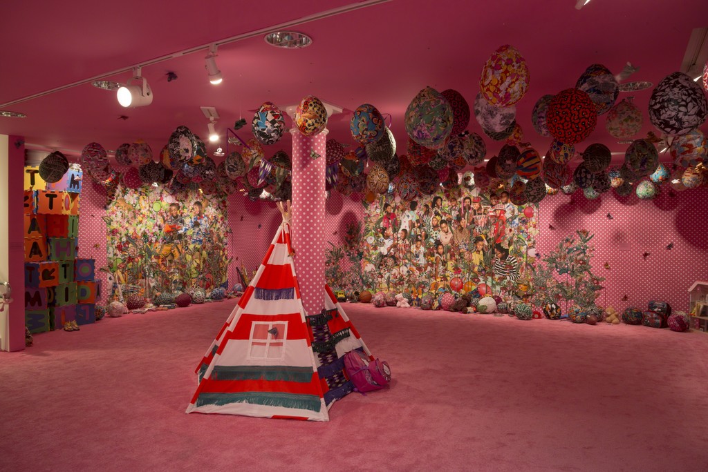 Ebony G. Patterson: ...when they grow up... (installation view). The Studio Museum in Harlem, New York, March 24–June 26. Photo: Adam Reich Ebony G. Patterson: ...when they grow up... (installation view). The Studio Museum in Harlem, New York, March 24–June 26. Photo: Adam Reich