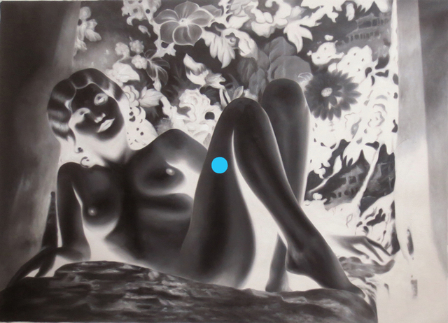 Tim Sullivan, ‘White Shadow (Nude Harlow with Blue Dot)’, 2014, Collectors Contemporary