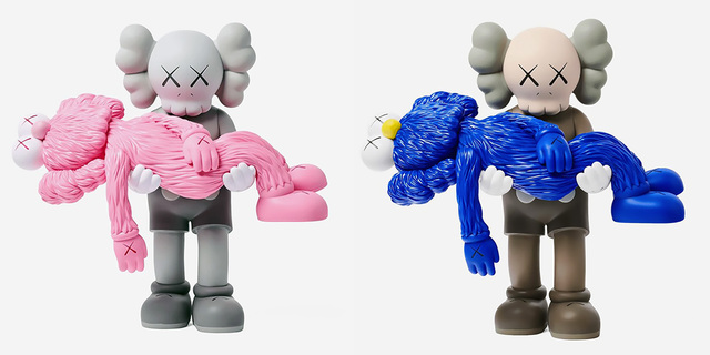 KAWS, ‘KAWS GONE set of 2 (KAWS Companion)’, 2019, Sculpture, Painted Vinyl Cast Resin Figures, Lot 180