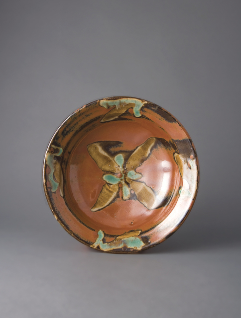 Shōji Hamada, ‘Bowl, kaki glaze with brushwork decoration’, 1945, Pucker Gallery