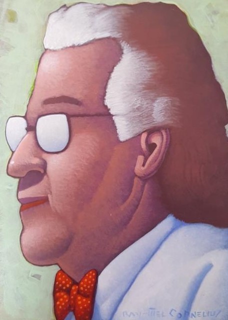 Ray-Mel Cornelius, ‘Human Being 3/30’, 2018, Painting, Acrylic on panel, Ro2 Art