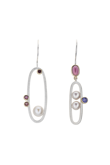 Janis Kerman, ‘Asymmetric Pearl Earrings’, ca. 2018, Facèré Jewelry Art Gallery