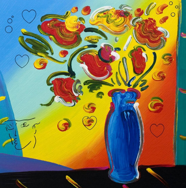 Peter Max Vase Of Flowers 2011 Available For Sale Artsy