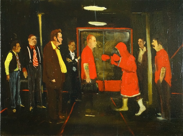 Michael Harrington, ‘The Red Lightweight’, 2018, Painting, Huile sur toile / Oil on canvas, Galerie de Bellefeuille