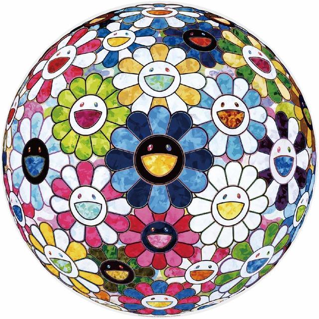 Takashi Murakami, ‘The Flowerball's Painterly Challenge’, 2016, Print, Offset lithograph in colours on wove paper, Lougher Contemporary