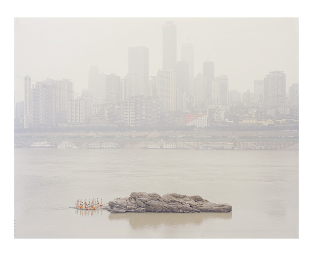 Zhang Kechun, ‘People Standing on the River Stone II 站在江心石头上的人II’, 2014, Three Shadows +3 Gallery