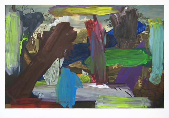 Bob Knox, ‘Dusk (over Poussin)’, 2016, Painting, Acrylic on canvas, William Havu Gallery