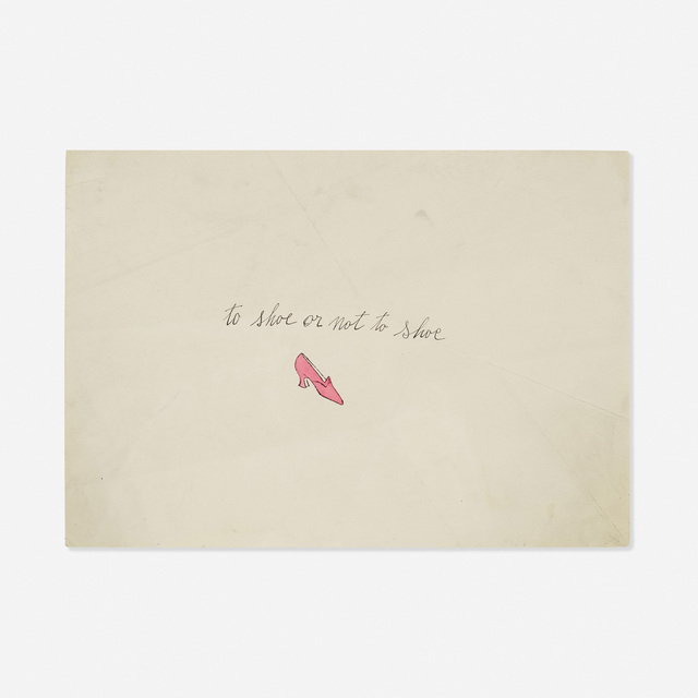 Andy Warhol, ‘To Shoe or Not to Shoe (from the A la recherche du shoe perdu portfolio)’, c. 1955, Rago/Wright