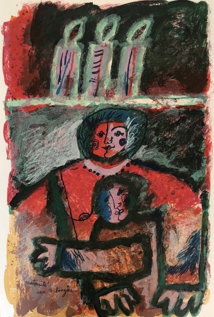 Theo Tobiasse, ‘Maternité aux trois bougies’, ca. 1990, ByNewArt