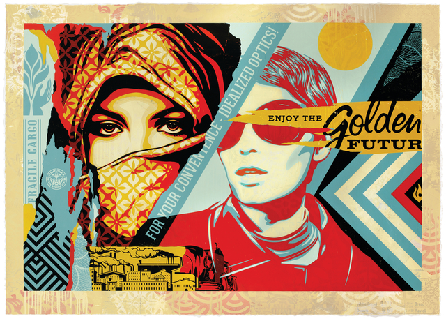Shepard Fairey, ‘Golden Future’, 2018, Galerie Ernst Hilger