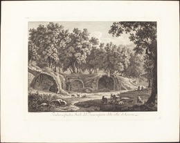 Albert Christoph Dies, ‘Ruderi essistenti a Tivoli del Piano inferiore della villa di Cassio’, 1798, National Gallery of Art, Washington, D.C.
