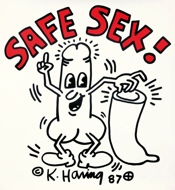Keith Haring, ‘Keith Haring Safe Sex!’, 1987, Lot 180