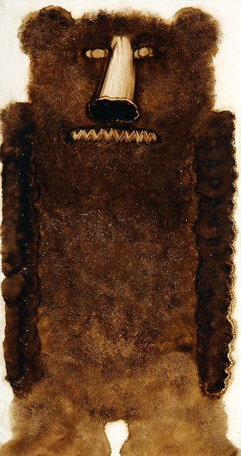 Pino Pascali, ‘Orso bruno’, 1963, Painting, Bitumen on hardboard, Ambrosiana Casa d'Aste