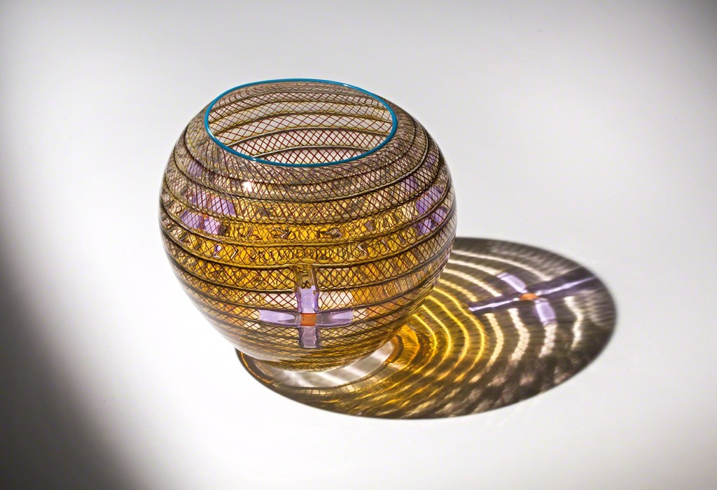 "Stitched Basket" by Dan Friday (Lummi)
Woven Cane Mosaic Glass 12.75"h x 14.5"w x 13"d "Stitched Basket" by Dan Friday (Lummi)
Woven Cane Mosaic Glass 12.75"h x 14.5"w x 13"d