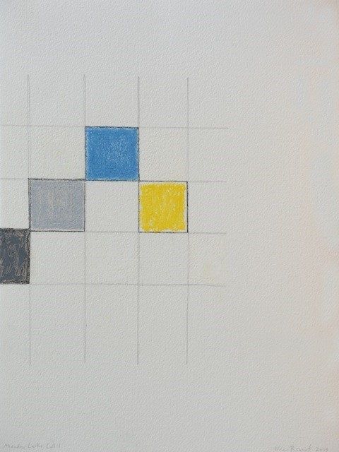 Edda Renouf, ‘Meadow Larks Call #1’, 2019, Drawing, Collage or other Work on Paper, Graphite, ink and oil pastel with incised lines on Arches pape, Barbara Mathes Gallery