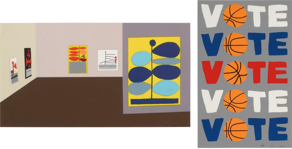 Jonas Wood - Hammer Interior; and Vote