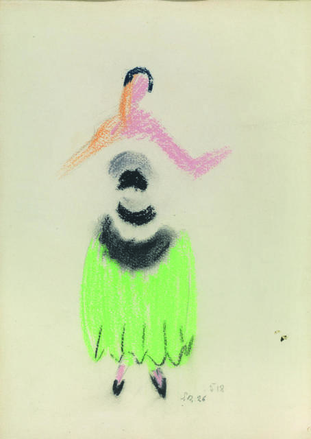 Sonia Delaunay, ‘Robe De Soir’, 1926, Drawing, Collage or other Work on Paper, Polychrome pastel and traces of graphite pencil on paper, Itineris