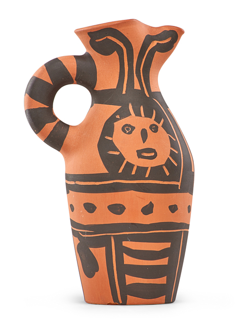 Pablo Picasso, ‘Pitcher, Yan Sun’, des. 1963, Design/Decorative Art, Earthenware decorated in engobe, France, Rago/Wright