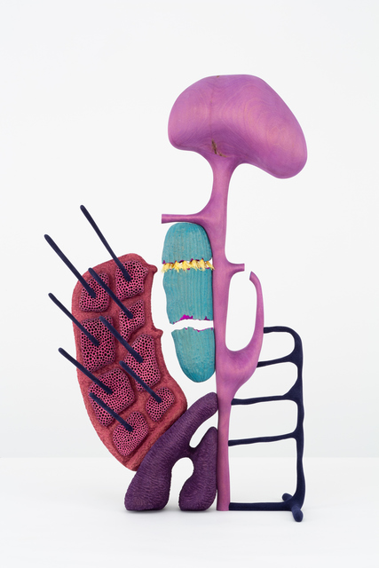 Matthew Ronay, ‘Opportunitrophs’, 2019, Sculpture, Basswood, dye, gouache, flocking, plastic, cotton, Casey Kaplan