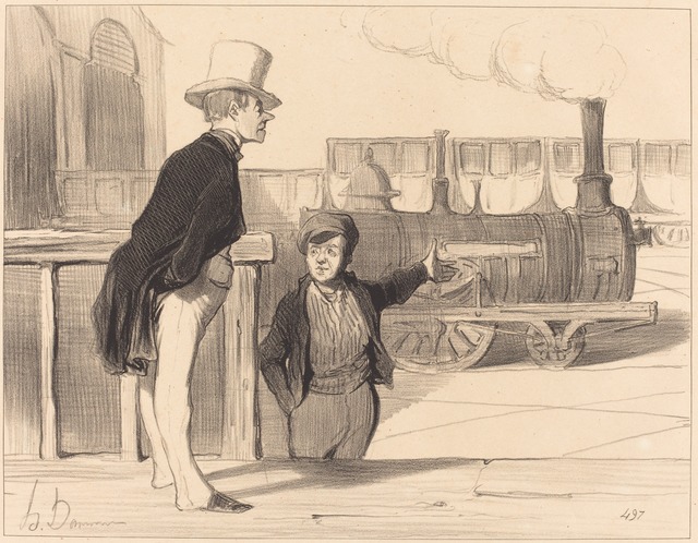 Honoré Daumier, ‘Si ma machine est bonne? je crois bien...’, 1843, National Gallery of Art, Washington, D.C.