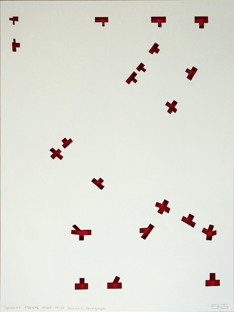 Eltono, ‘Options I’, 2016, Drawing, Collage or other Work on Paper, Cut-out Montval 300gr paper, SET ESPAI D'ART