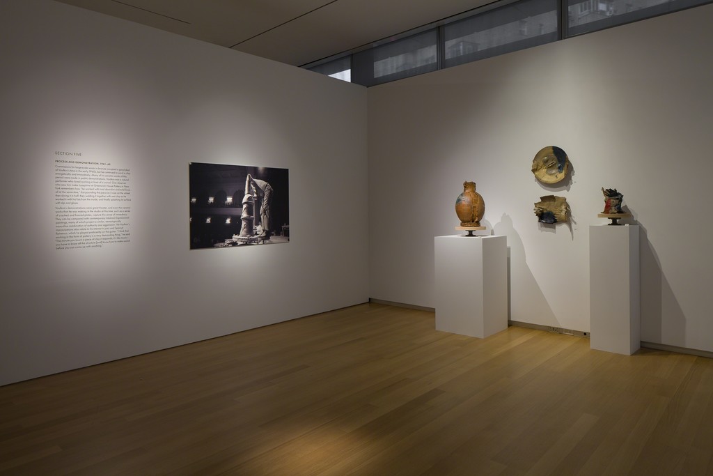 Installation view of 'Voulkos: The Breakthrough Years', 2016. Photo by Butcher Walsh. Courtesy of the Museum of Arts and Design. Installation view of 'Voulkos: The Breakthrough Years', 2016. Photo by Butcher Walsh. Courtesy of the Museum of Arts and Design.