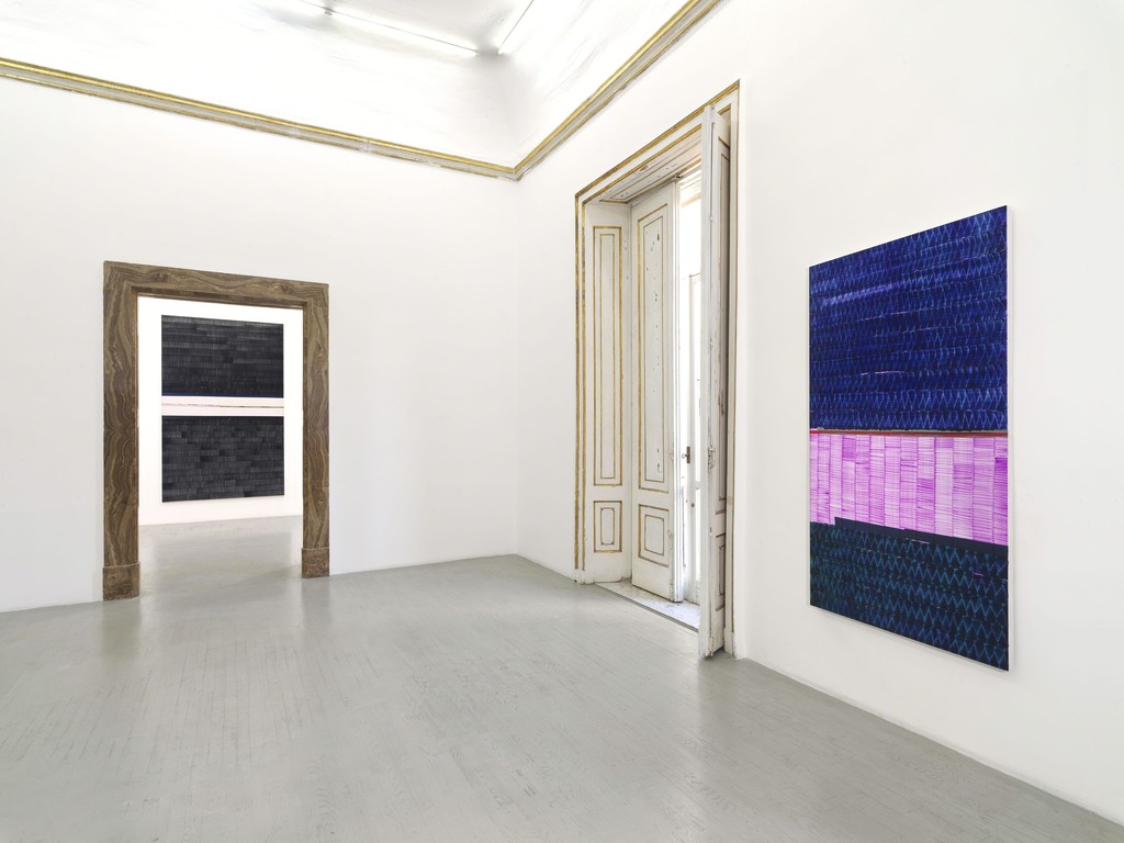 Juan Uslé - Pedramala - partial view of the exhibition - December 2018 – Galleria Alfonso Artiaco, Napoli - photo credit: Luciano Romano Juan Uslé - Pedramala - partial view of the exhibition - December 2018 – Galleria Alfonso Artiaco, Napoli - photo credit: Luciano Romano