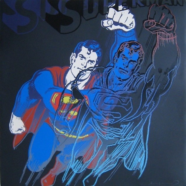 Andy Warhol, ‘Superman, from Myths’, 1981, Print, Screenprint and Diamond Dust on Lenox Museum Board, Gregg Shienbaum Fine Art