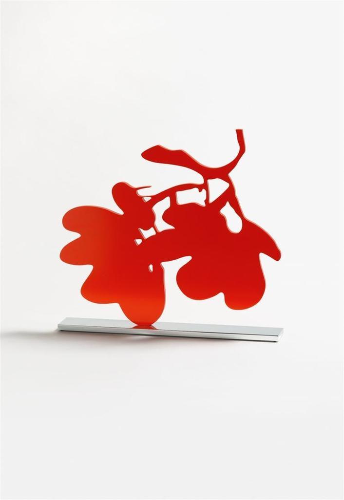 Donald Sultan - Red Lantern Flowers