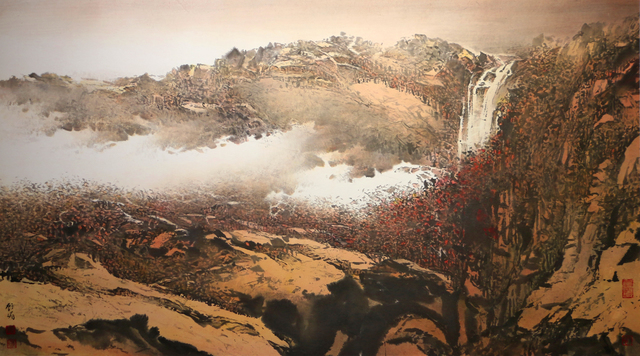 Koo Mei 顧媚 Autumn Red Cliff 秋崖紅樹 16 Available For Sale Artsy