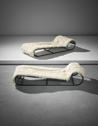 Pair of rare chaises longues
