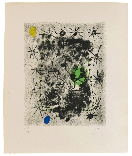 Joan Miró, ‘Lithograph II (from the Constellations suite)’, 1959, John Moran Auctioneers