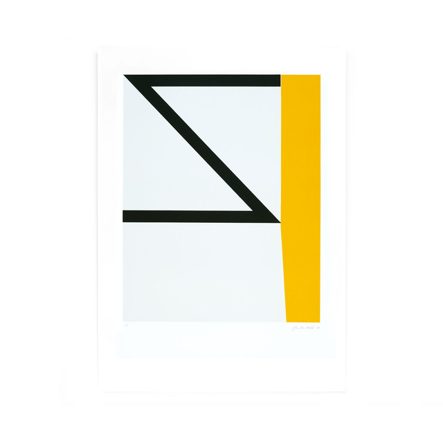 Johan Van Oeckel, ‘ Untitled (Black & yellow on light grey)’, 2018, Alfa Gallery