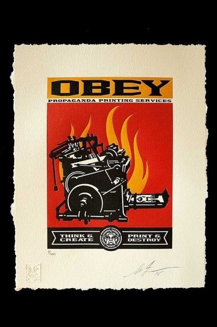 Shepard Fairey (OBEY), ‘obey print & destroy letterpress’, 2013, Rudolf Budja Gallery