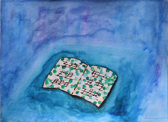Nobuhiro Shimura, ‘Drawing for Airing Book (Teien Museum Version)’, 2020, Drawing, Collage or other Work on Paper, Watercolor on paper, Yuka Tsuruno Gallery